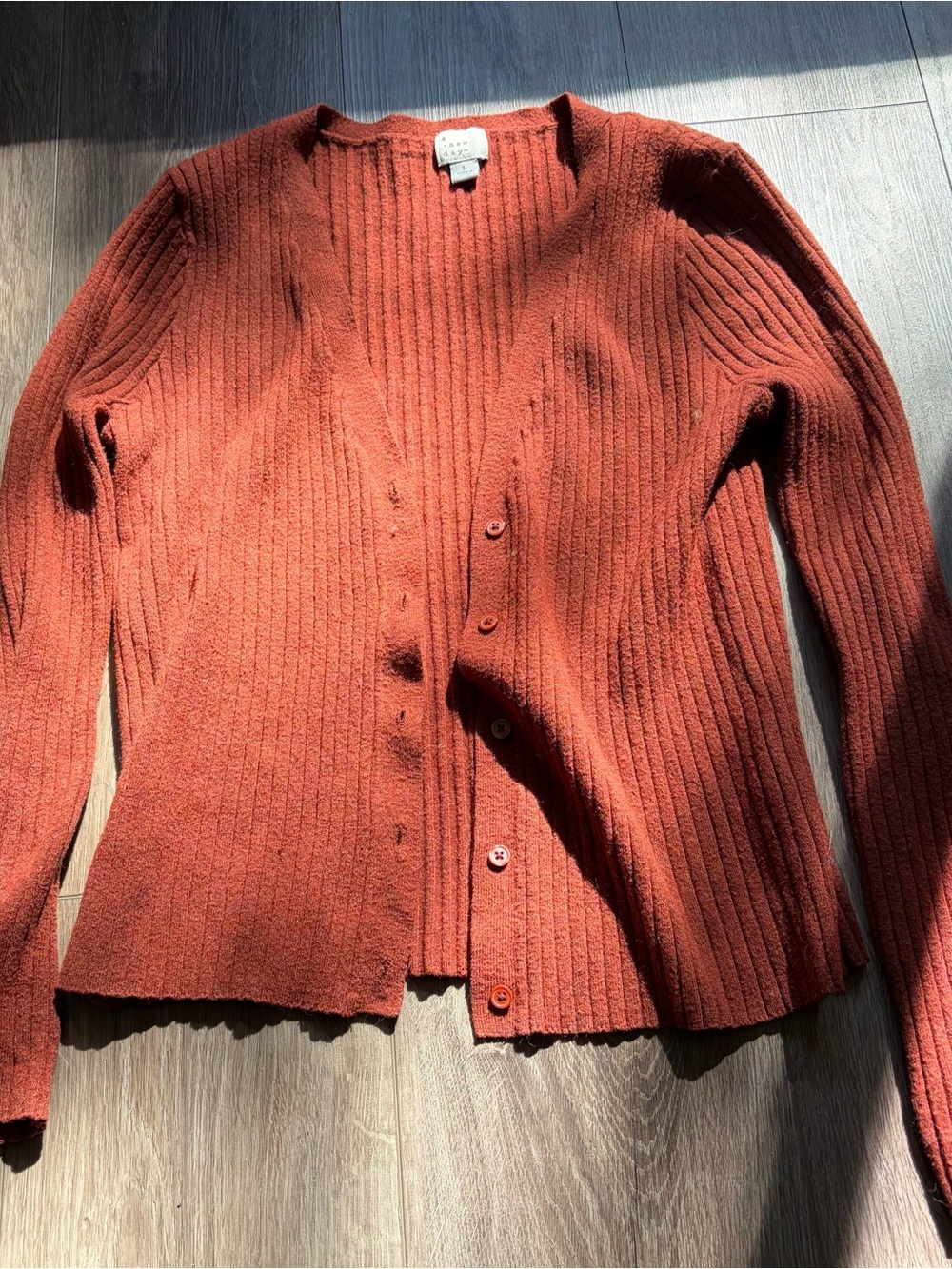 A New Day Orange Cardigan